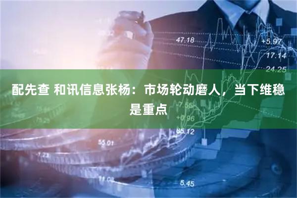 配先查 和讯信息张杨：市场轮动磨人，当下维稳是重点